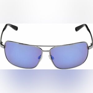 Spy Leo Sunglasses Gunmetal Happy Bronze Blue Spectra Lens